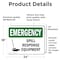 Signmission Spill Response Equipment, 24 in W x Rectangle, Vinyl Decal OS-2PACK-EM-D-1824-L-10358 - alternate 4